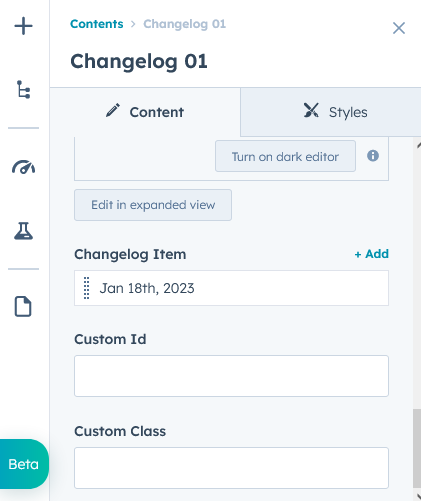 Changelog-m-content