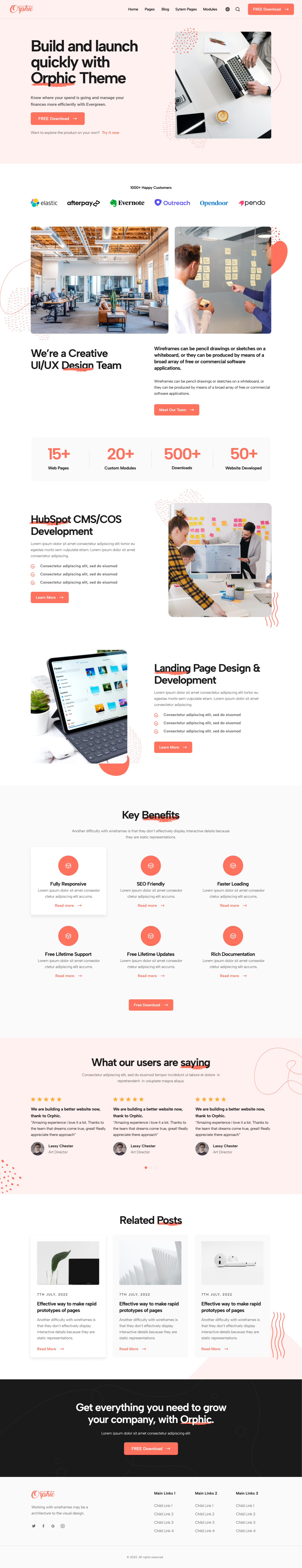 Orphic Multipurpose Theme "Homepage"